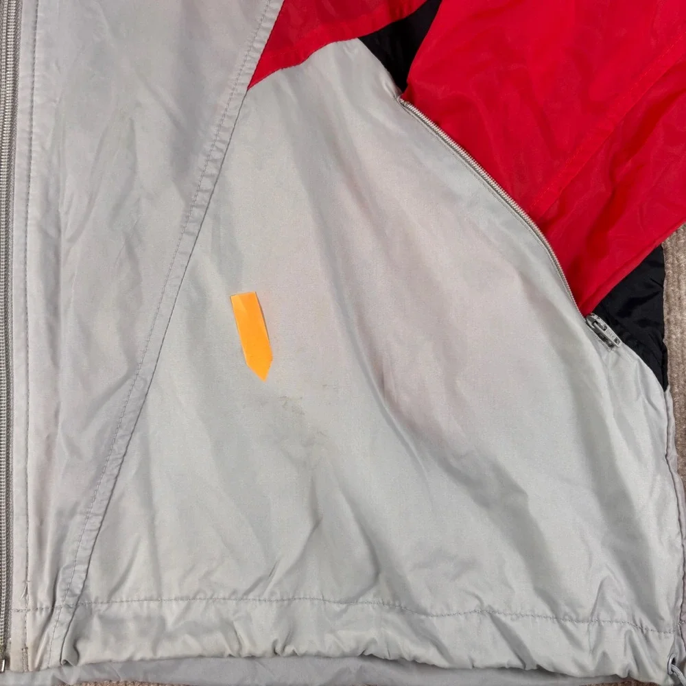 VTG 90s Nike Red Colorblock Lightweight Nylon Windbreaker Men's Size XL